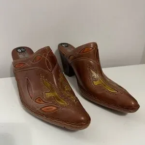 Frye | Shoes | Frye Phoenix Western Studded Leather Mules  display picture 3